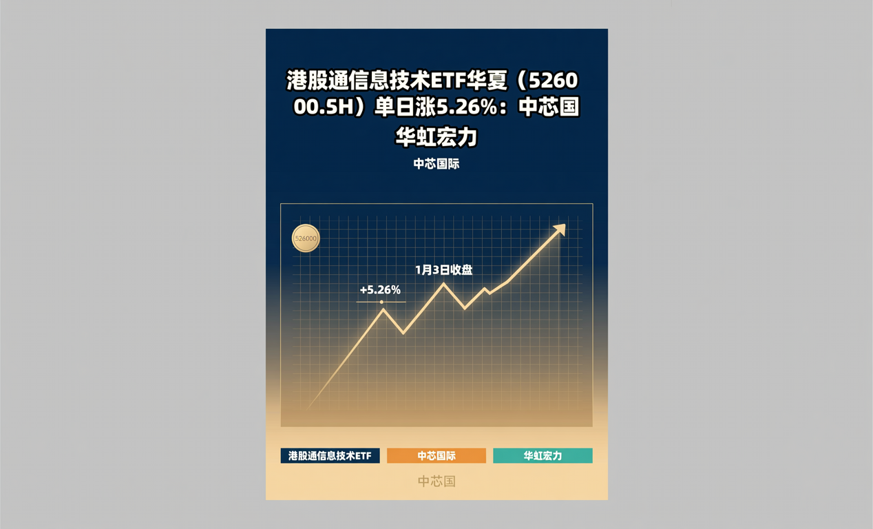 港股通信息技术ETF华夏（526000.SH）单日涨5.26%：中芯国-百能云芯
