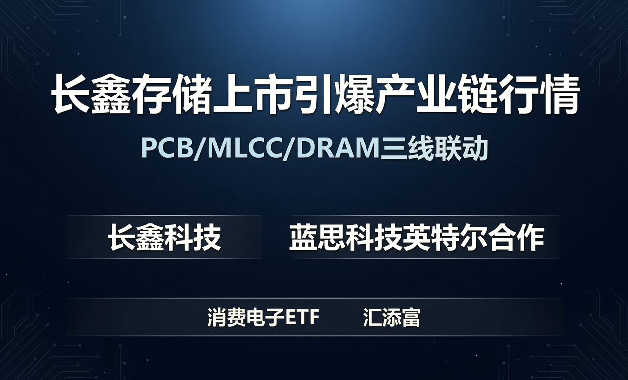 长鑫存储上市引爆产业链行情：PCB/MLCC/DRAM三线联动-百能云芯