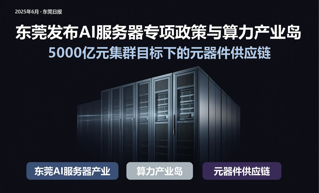 东莞市在服务器产业供需对接活动上正式推出&lsquo;一策一岛&rsquo;体系