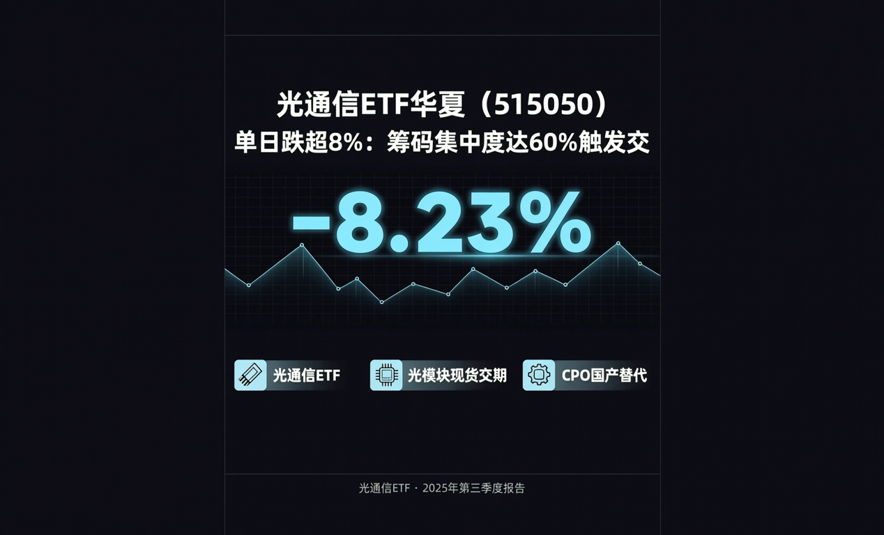 光通信ETF华夏单日跌超8%，释放了什么信号？