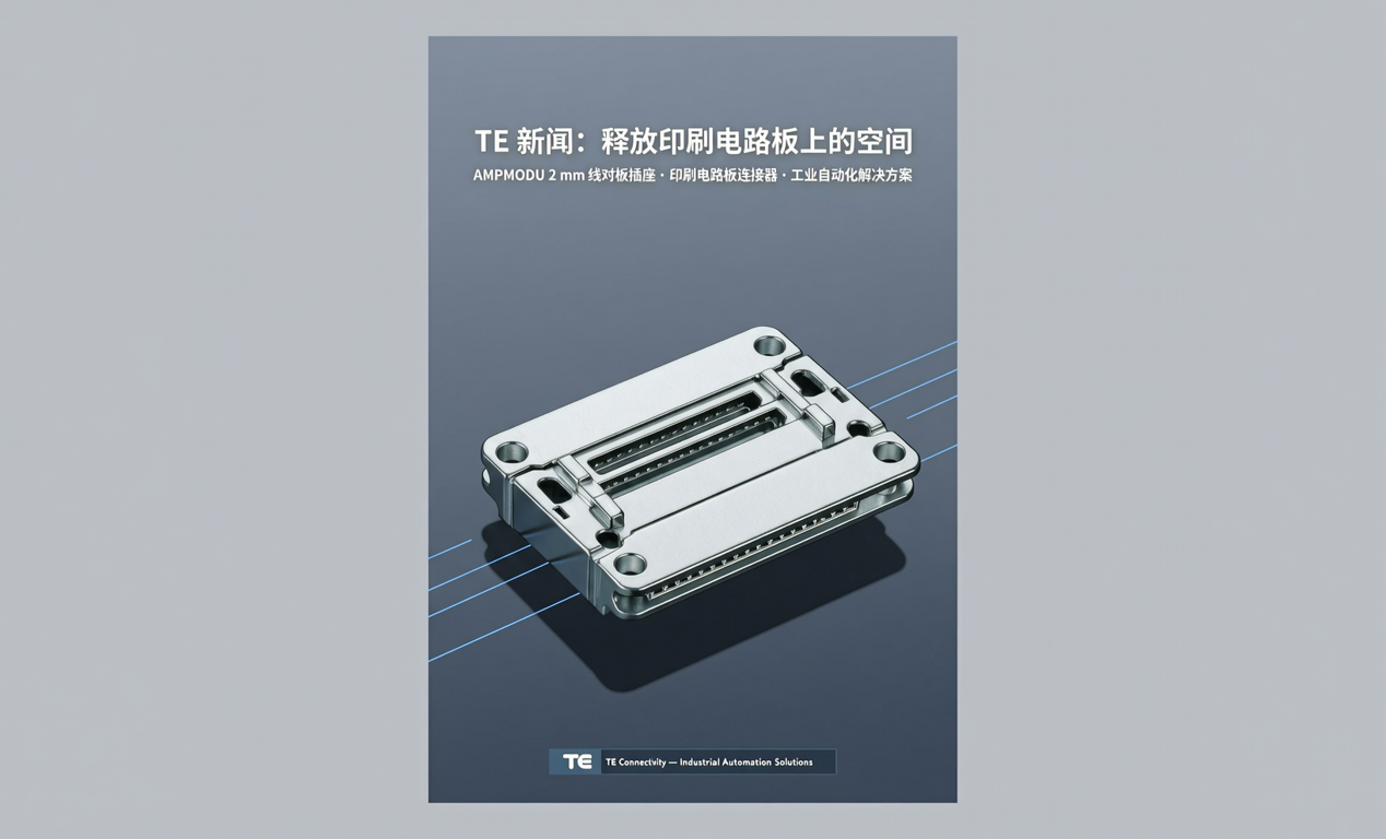 TE的新一代线对板压接插座和带罩接头可释放电路板38%空间-百能云芯