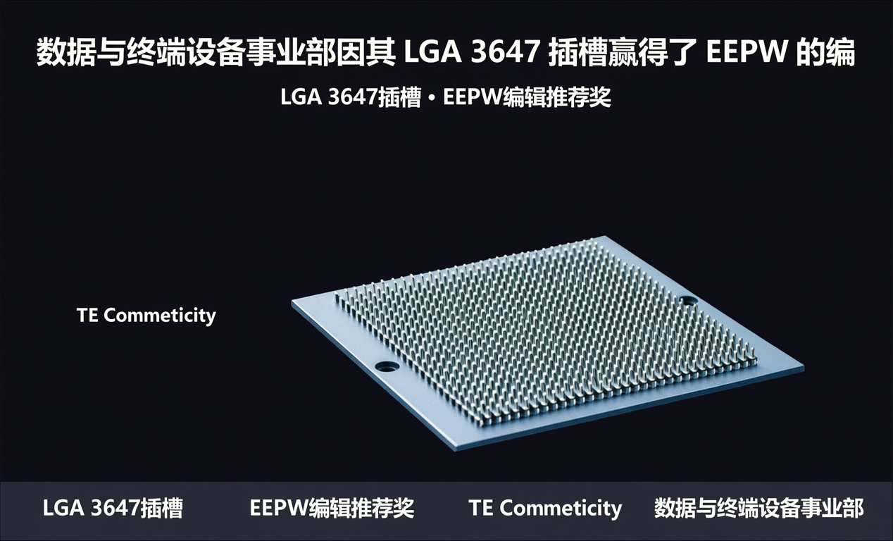 数据与终端设备事业部因其 LGA 3647 插槽赢得了 EEPW 的编-百能云芯