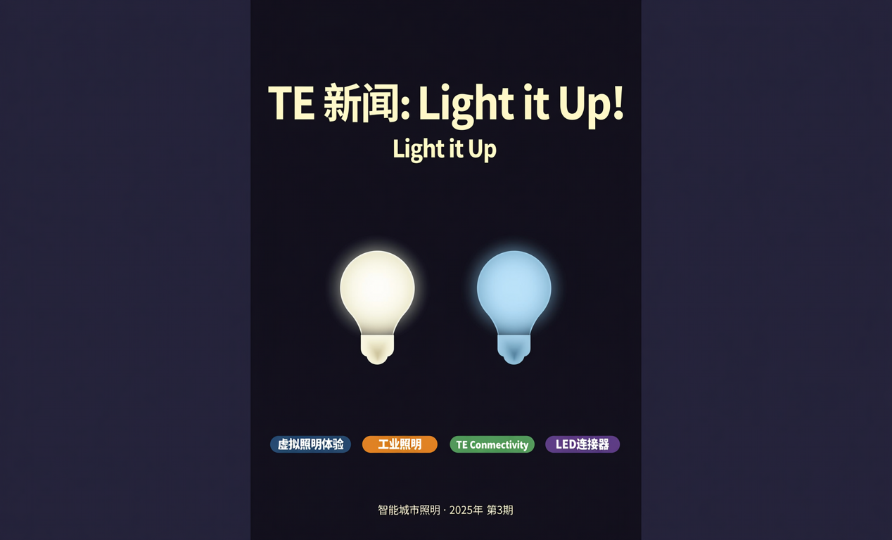TE 宣布启动&ldquo;Light it Up!&rdquo;虚拟照明体验活动