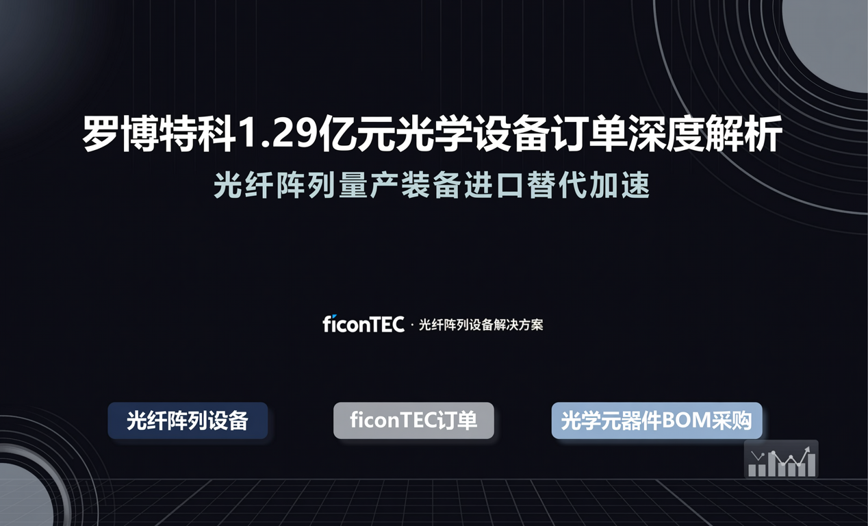 罗博特科1.29亿元光学设备订单深度解析：光纤阵列量产装备进口替代加速