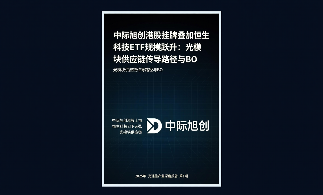 中际旭创港股挂牌叠加恒生科技ETF规模跃升：光模块供应链传导路径与BO-百能云芯