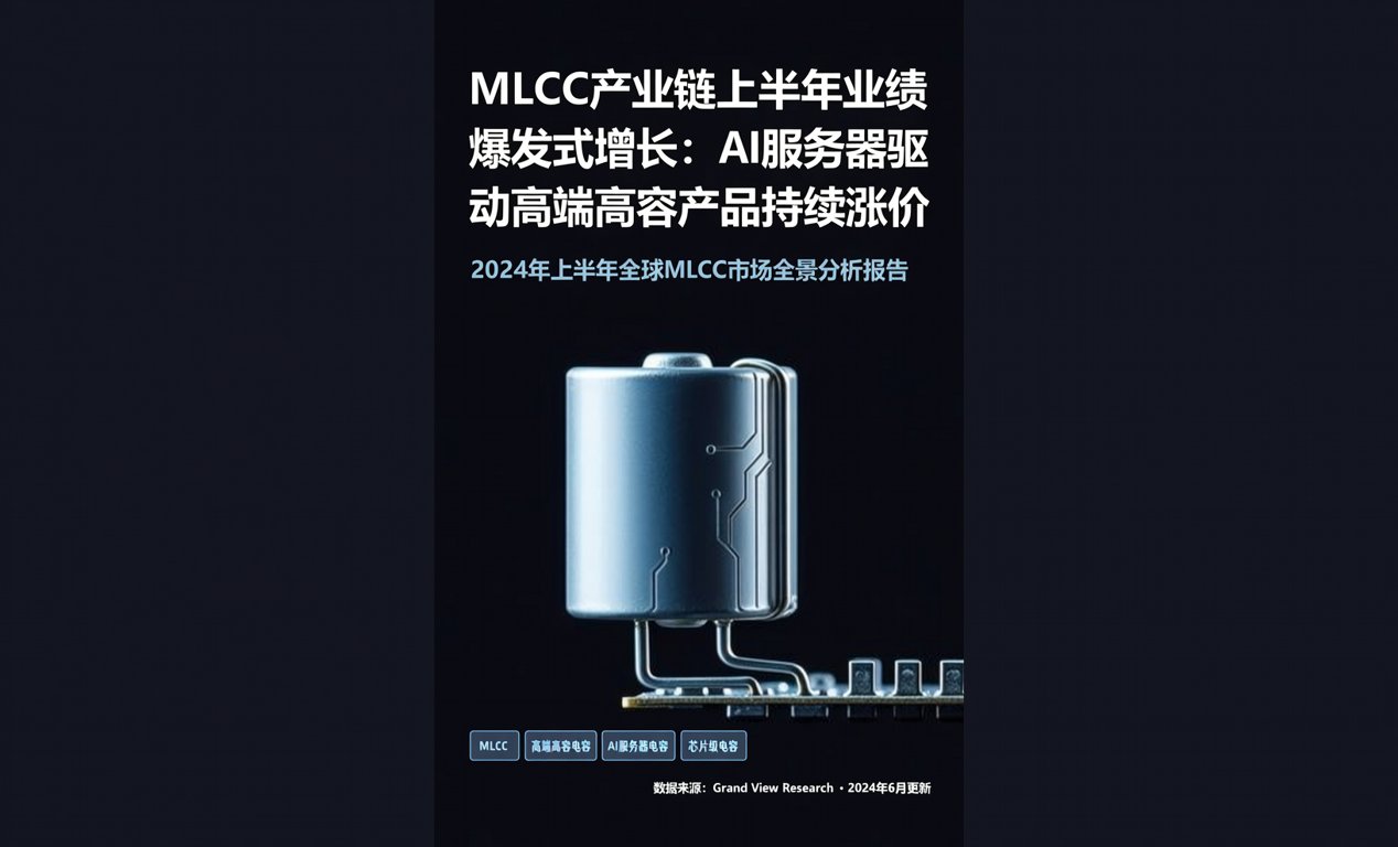 MLCC产业链上半年业绩爆发式增长：AI服务器驱动高端高容产品持续涨价-百能云芯