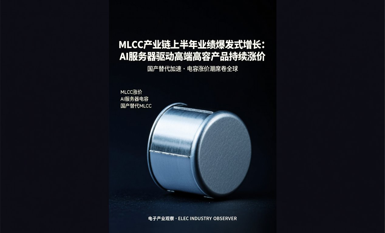 MLCC产业链上半年业绩爆发式增长：AI服务器驱动高端高容产品持续涨价-百能云芯