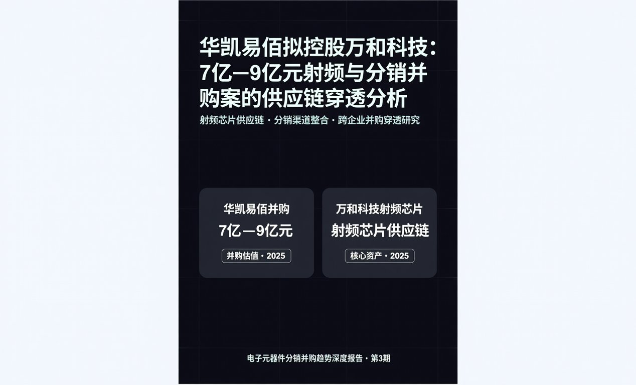 华凯易佰拟控股万和科技：7亿&ndash;9亿元射频与分销并购案的供应链穿透分析-百能云芯