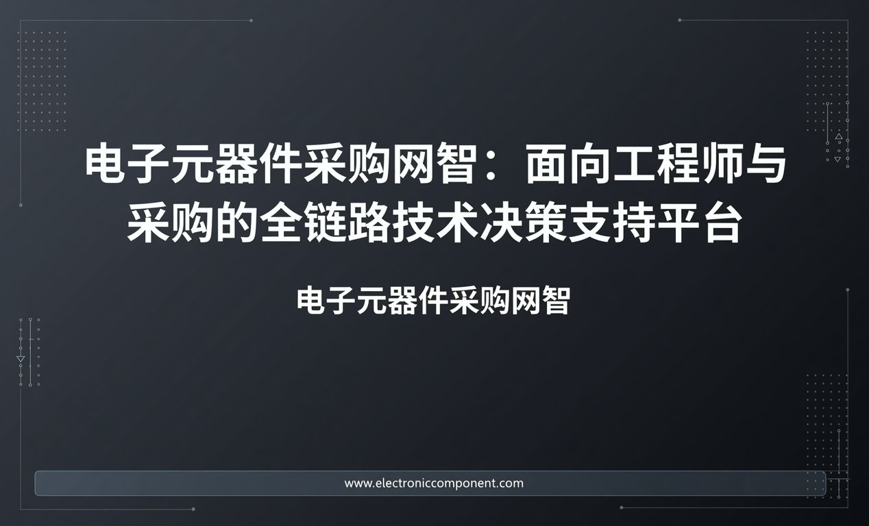 电子元器件采购网智：面向工程师与采购的全链路技术决策支持平台-百能云芯