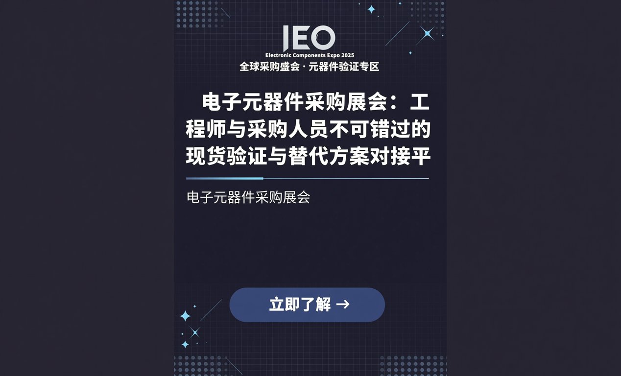 <span class='highlight'>电子元器件采购展会</span>：工程师与采购人员不可错过的平台
