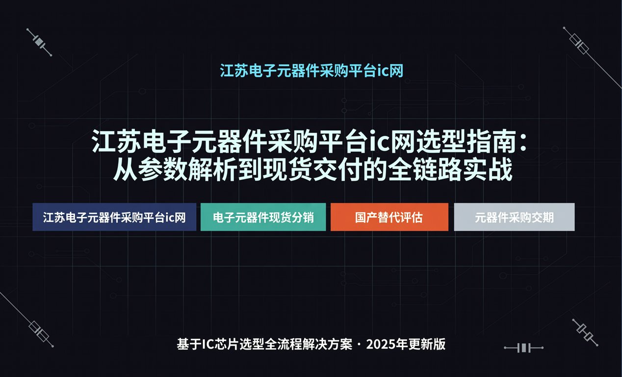 江苏电子元器件采购平台ic网选型指南：从参数解析到现货交付的全链路实战-百能云芯