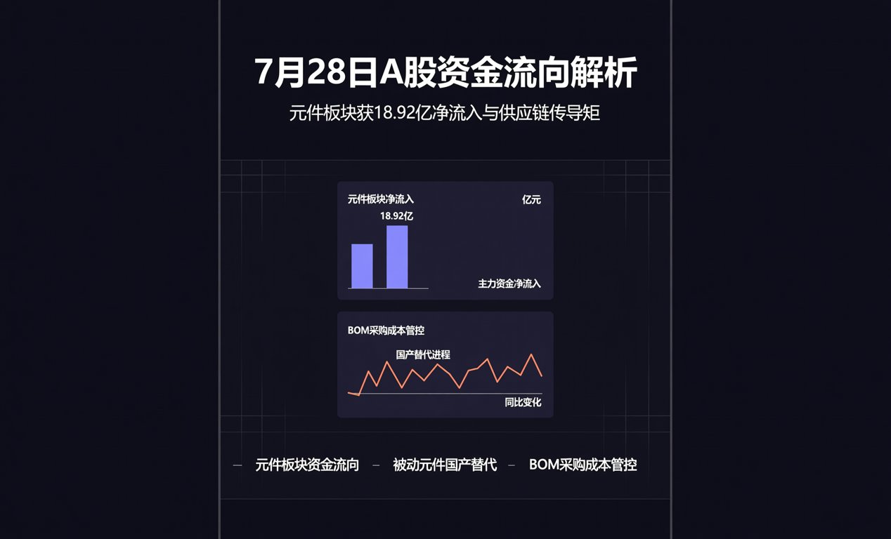 元件板块获18.92亿净流入与供应链传导矩