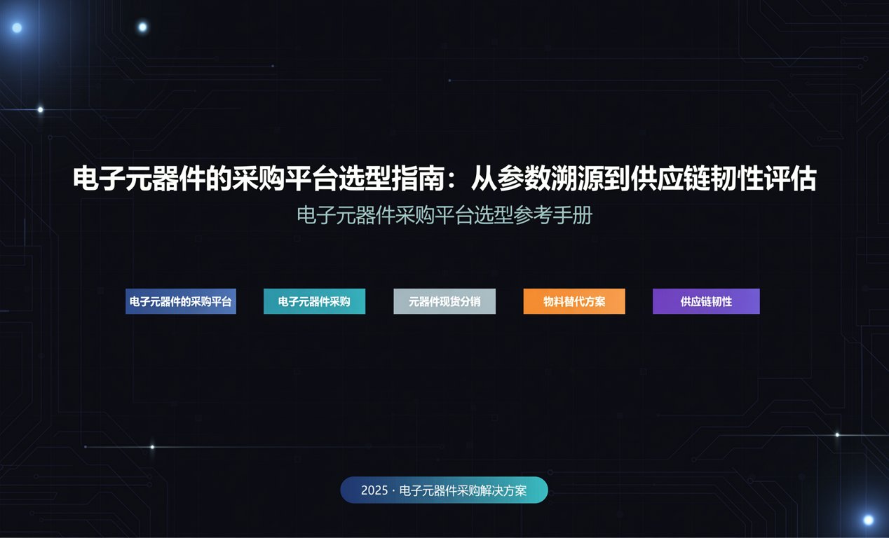 电子元器件的采购平台选型指南：从参数溯源到供应链韧性评估-百能云芯