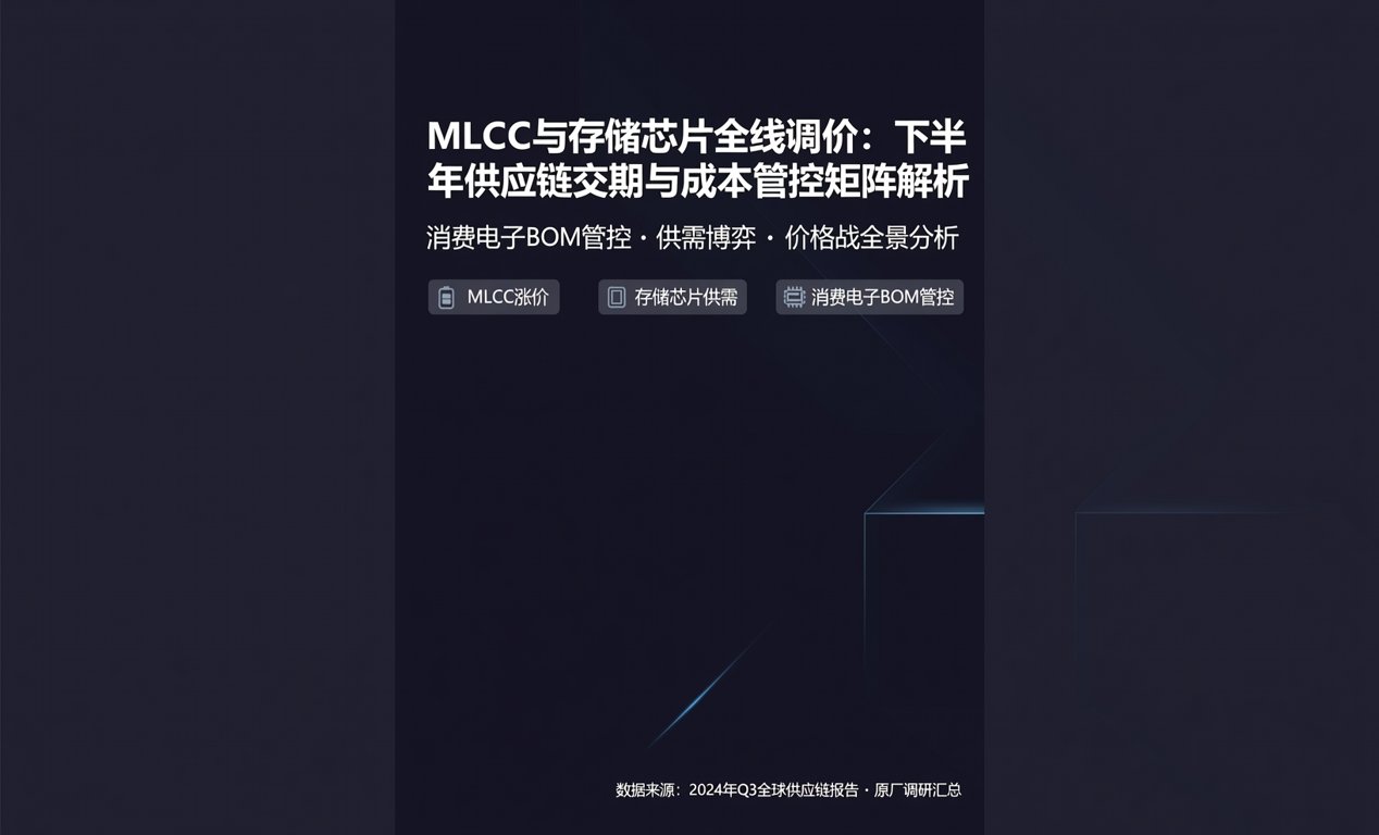 MLCC与存储芯片全线调价：下半年供应链交期与成本管控矩阵解析-百能云芯