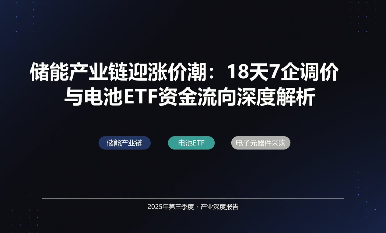 储能产业链迎涨价潮：18天7企调价深度解析-百能云芯