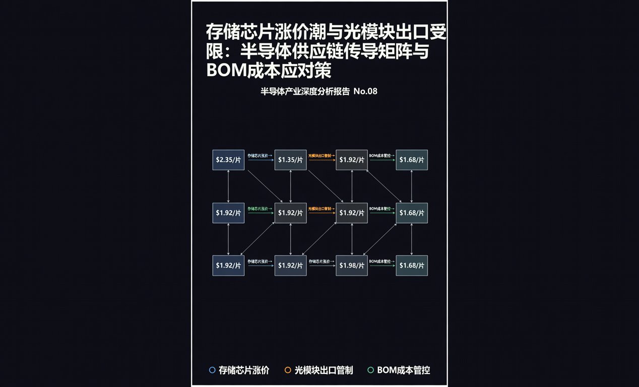 存储芯片涨价潮与光模块出口受限，会带来哪些影响？-百能云芯