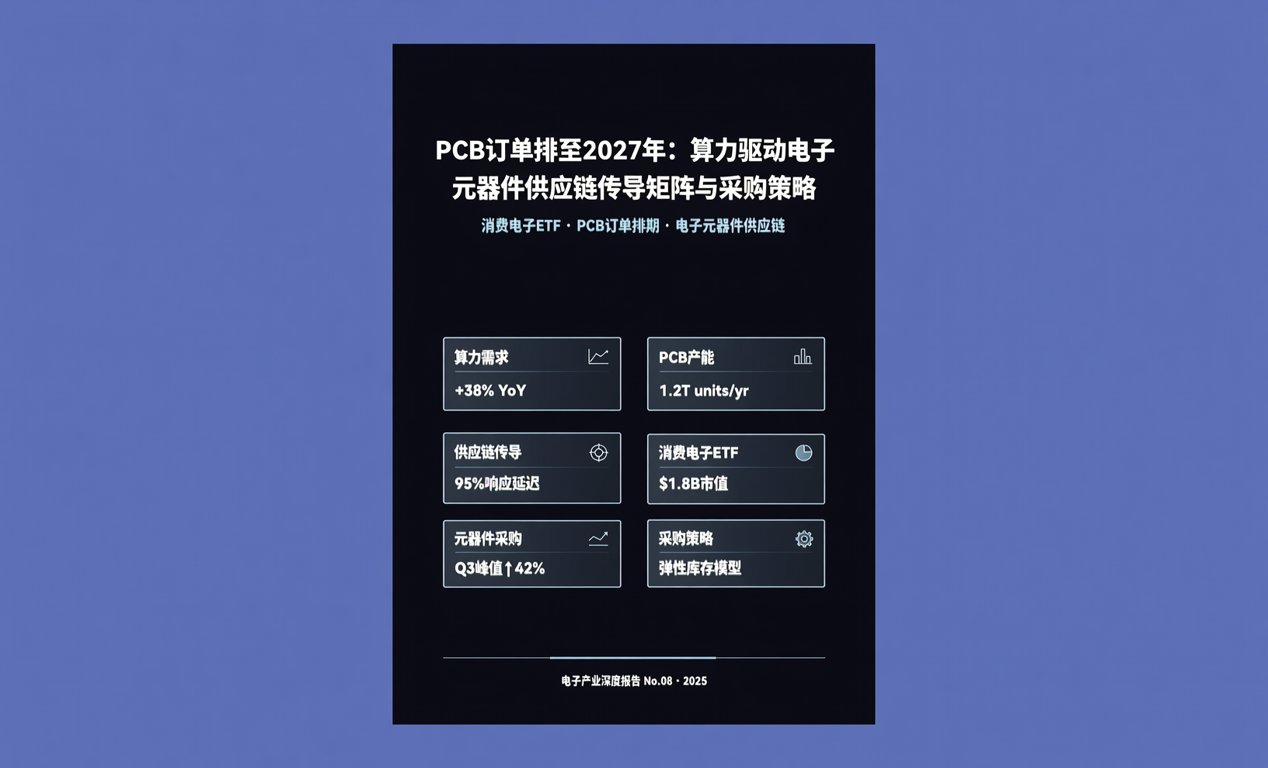 PCB订单排至2027年：算力驱动电子元器件供应链传导矩阵与采购策略-百能云芯