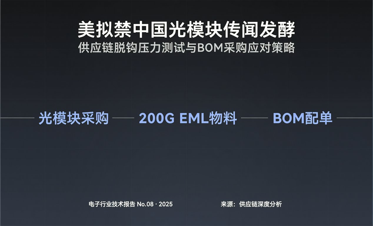 美拟禁中国光模块传闻发酵！-百能云芯