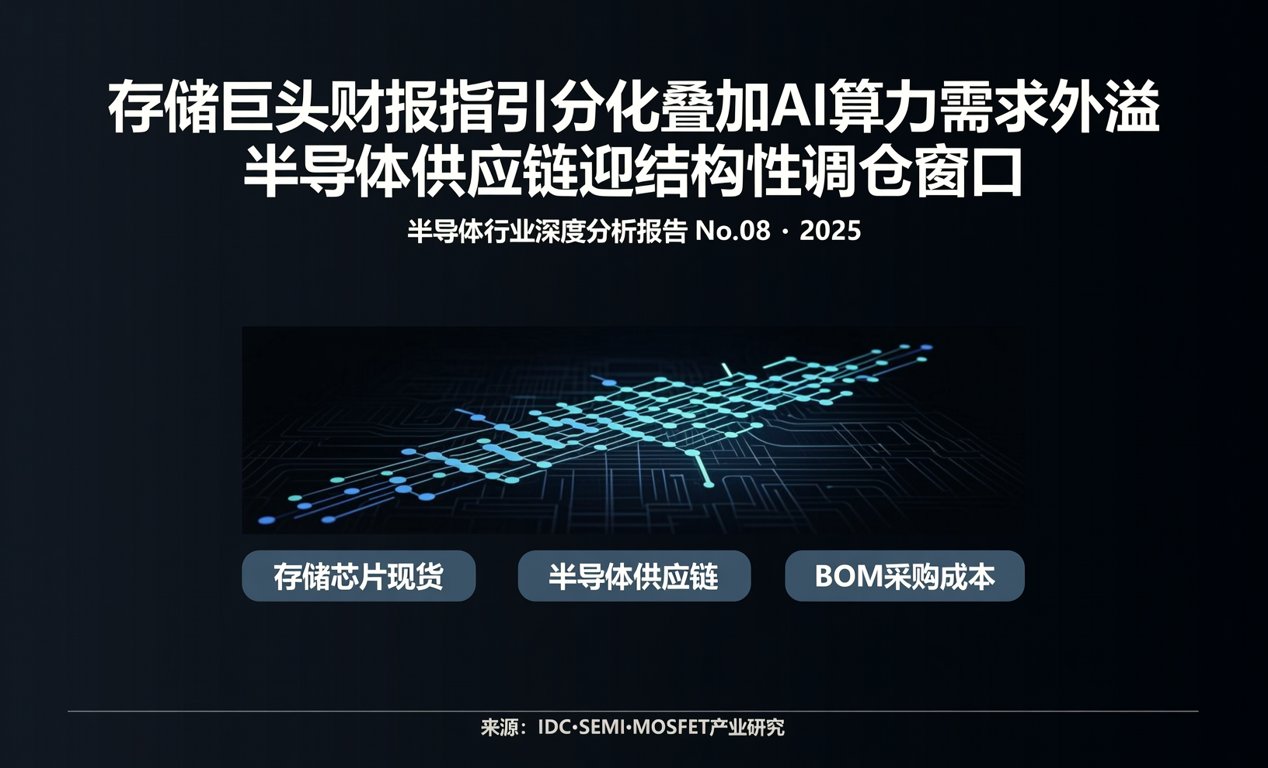 存储巨头财报指引分化叠加AI算力需求外溢 半导体供应链迎结构性调仓窗口-百能云芯