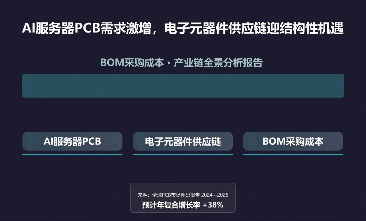 AI服务器PCB需求激增，电子元器件供应链迎结构性机遇-百能云芯