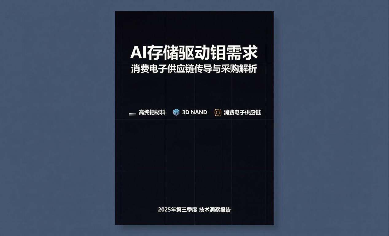 AI存储驱动钼需求，硬改上游关键材料采购结构