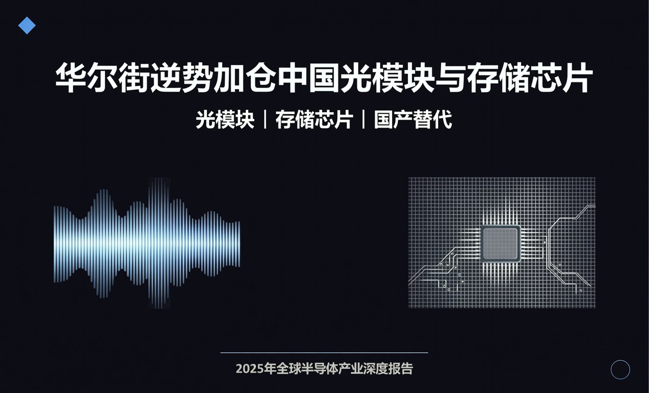 华尔街逆势加仓中国光模块与存储芯片-百能云芯
