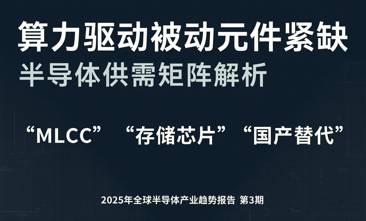 算力驱动被动元件紧缺，半导体供需矩阵解析-百能云芯