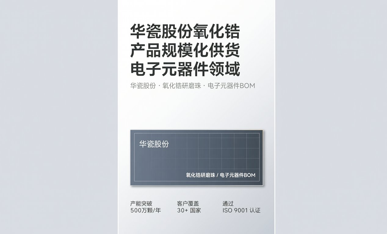<span class='highlight'>华瓷股份</span>氧化锆产品规模化供货电子元器件领域