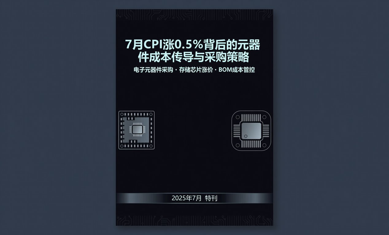 7月CPI涨0.5%背后的元器件成本传导与采购策略-百能云芯