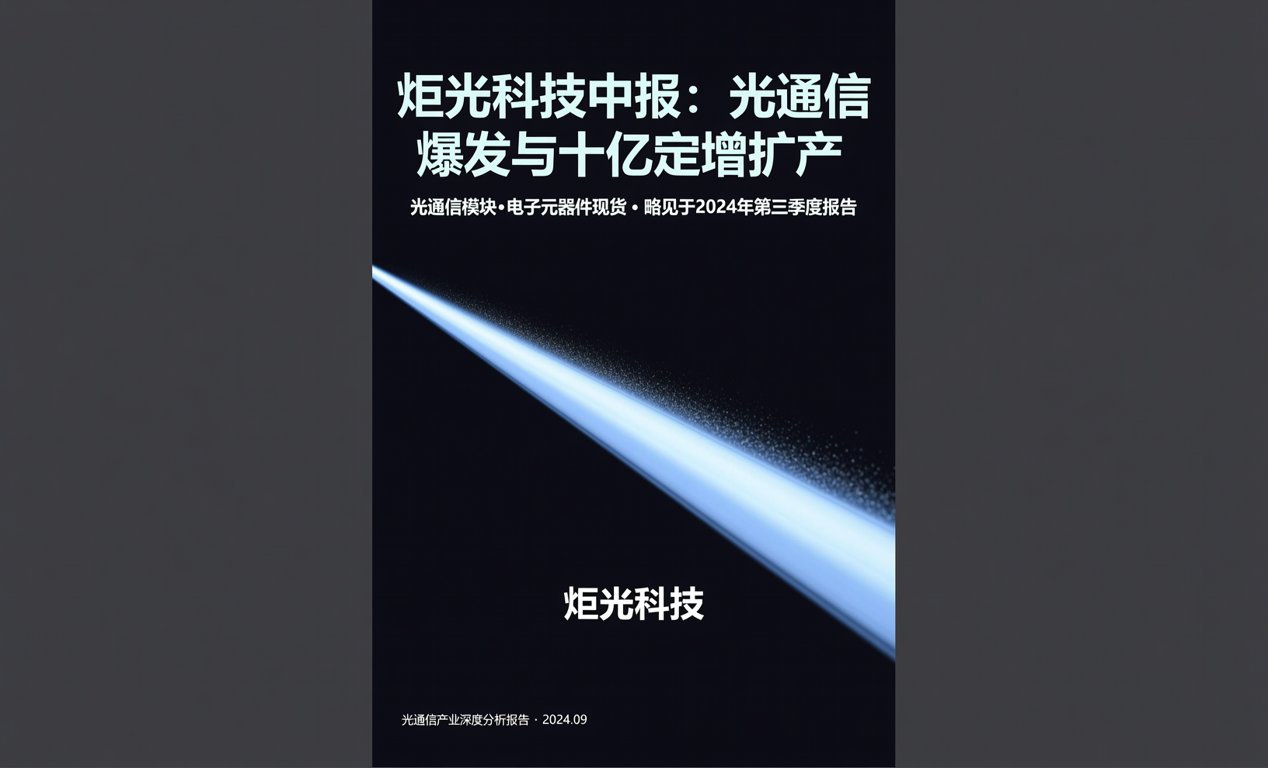炬光科技中报：光通信爆发与十亿定增扩产-百能云芯