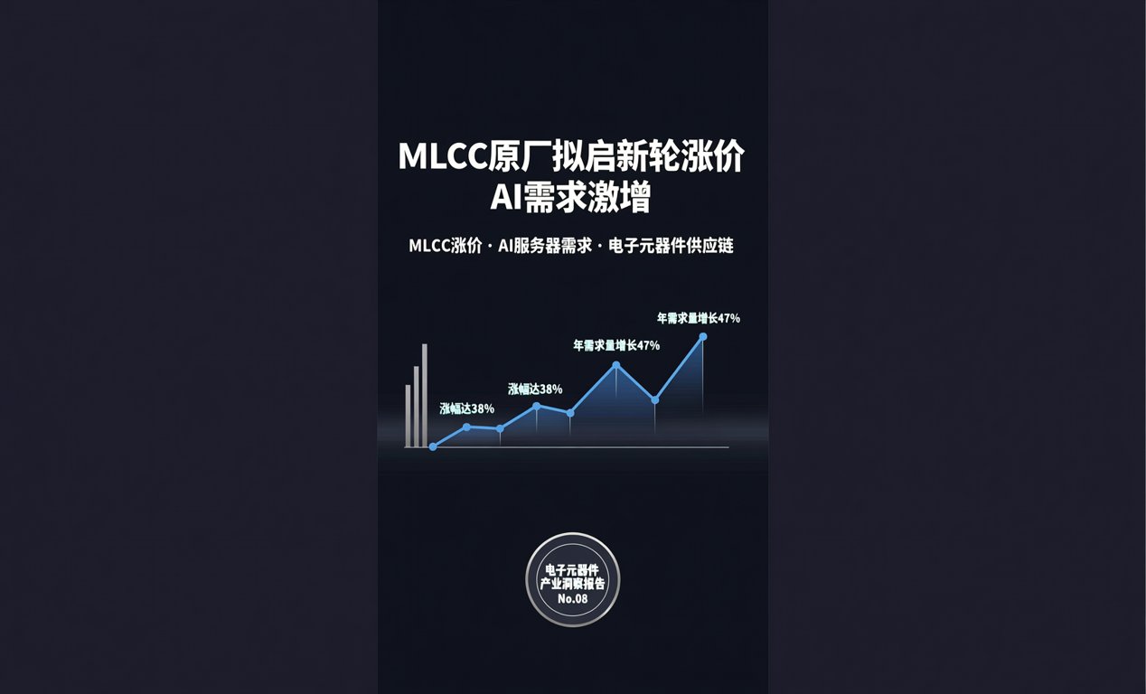 MLCC原厂拟启新轮涨价 AI需求激增-百能云芯