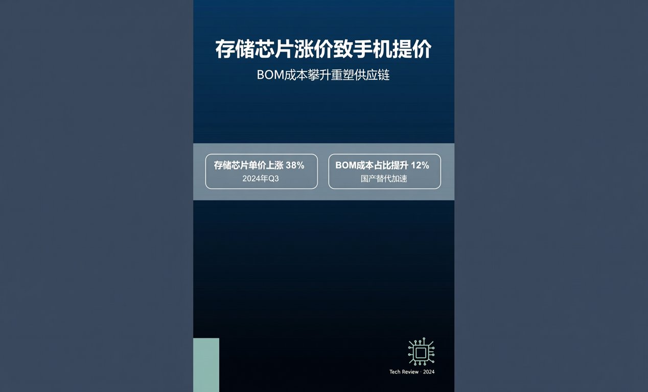 存储芯片涨价致手机提价，BOM成本攀升重塑供应链-百能云芯