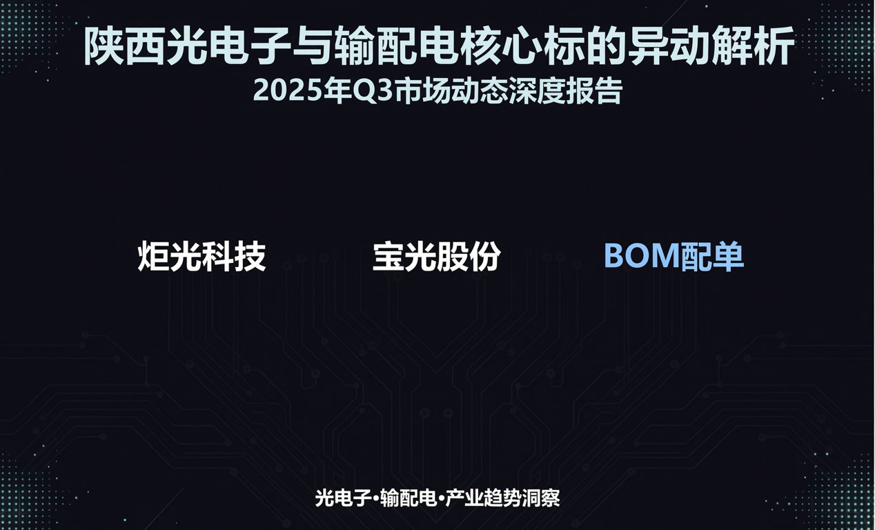 陕西光电子与输配电核心标的异动解析-百能云芯