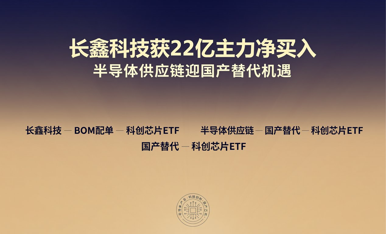 长鑫科技获22亿主力净买入，半导体供应链迎国产替代机遇-百能云芯