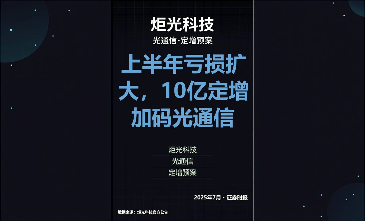 炬光科技上半年亏损扩大，10亿加码高速光通信-百能云芯