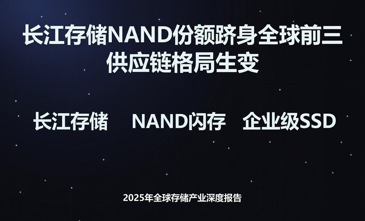 长江存储NAND份额跻身全球前三，供应链格局生变-百能云芯