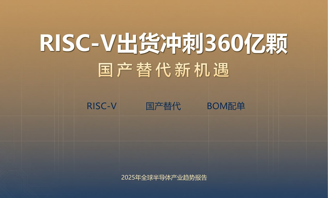 RISC-V出货冲刺360亿颗，供应链迎国产替代新机遇-百能云芯