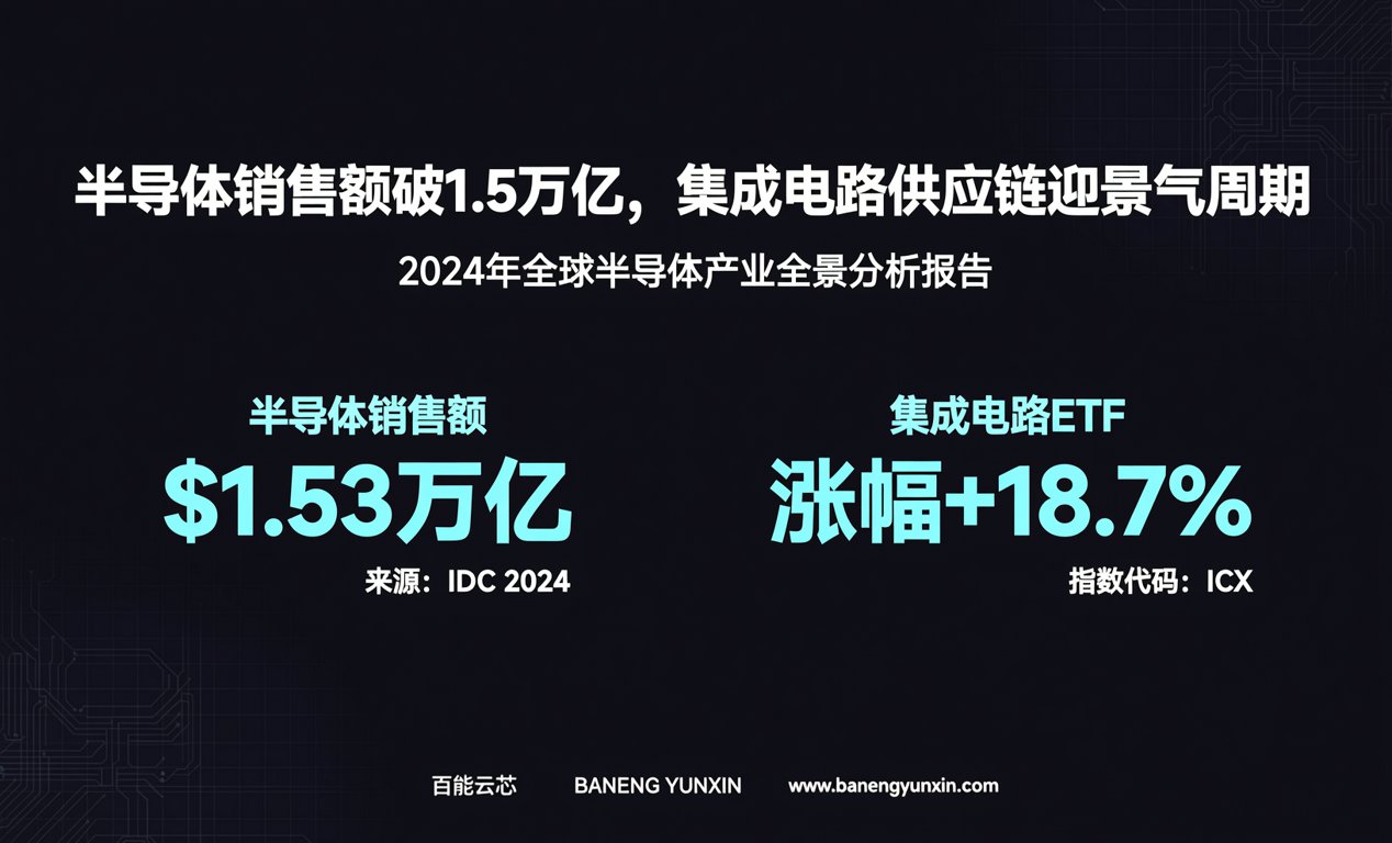 半导体销售额破1.5万亿，集成电路供应链迎景气周期-百能云芯