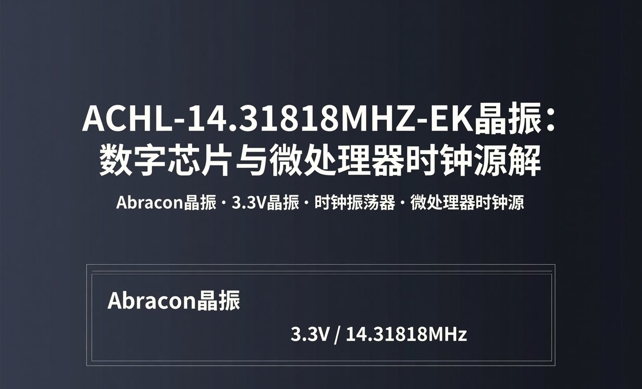 ACHL-14.31818MHZ-EK晶振：数字芯片与微处理器时钟源解