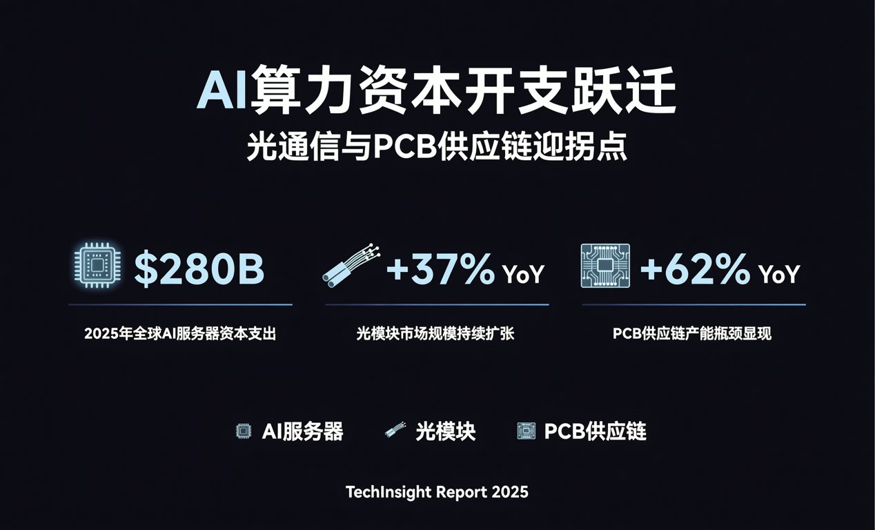 AI算力资本开支跃迁，光通信与PCB供应链迎拐点-百能云芯