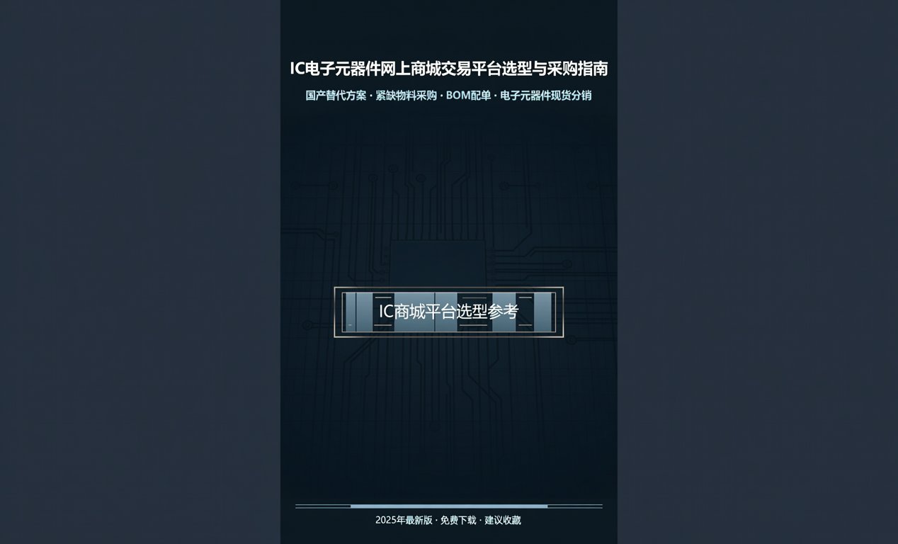 IC电子元器件网上商城交易平台选型与采购指南-百能云芯