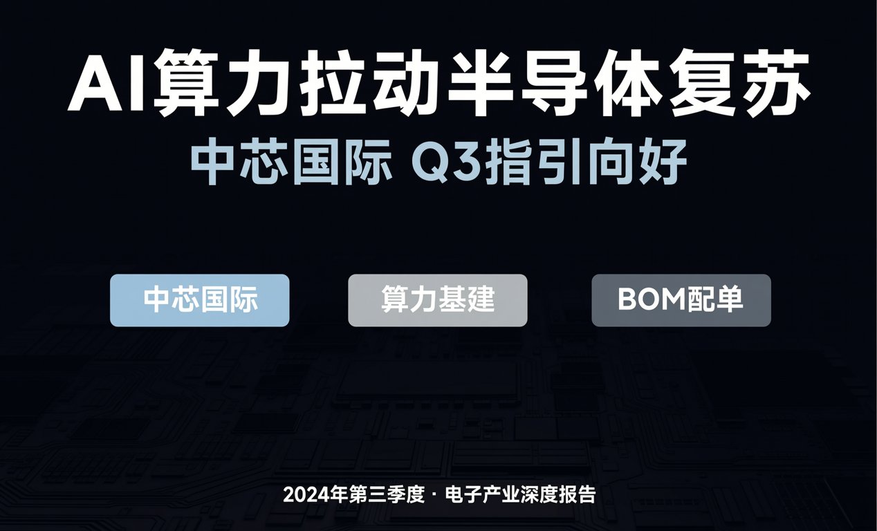 AI算力拉动半导体复苏，中芯Q3指引向好-百能云芯