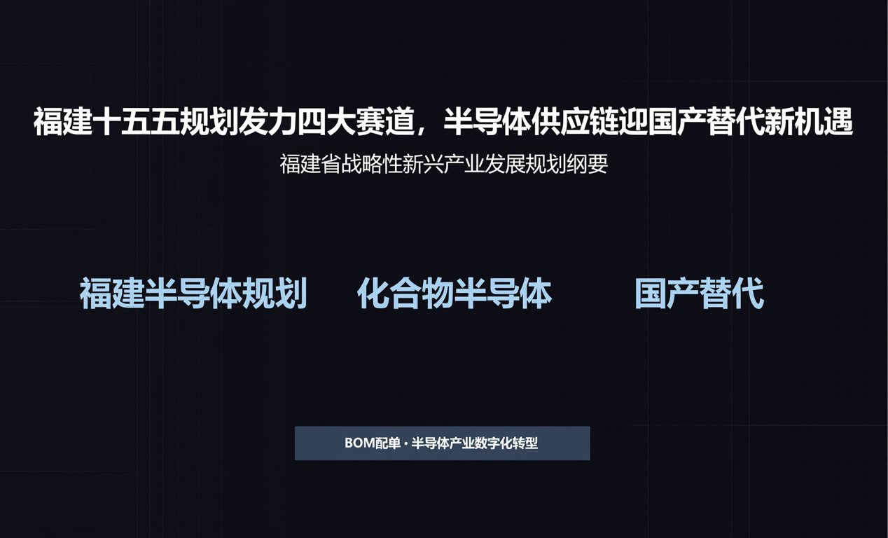 福建十五五规划发力四大赛道，半导体供应链迎国产替代新机遇-百能云芯
