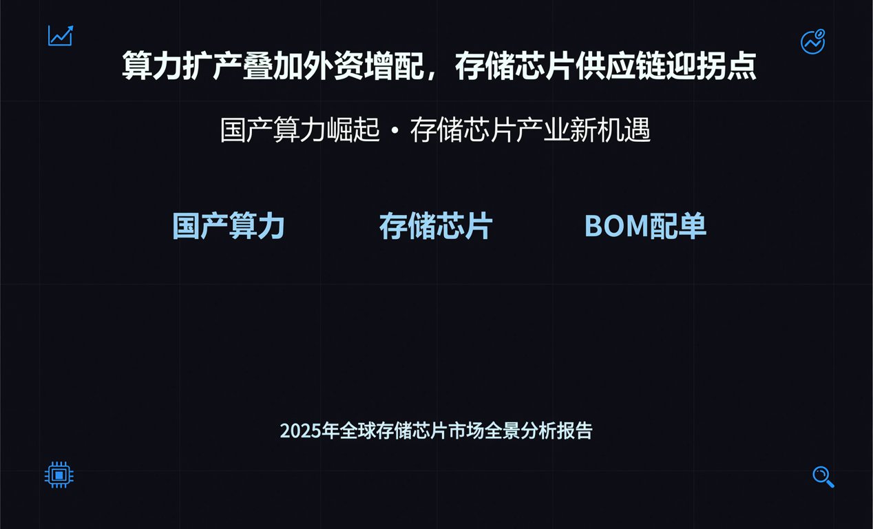 算力扩产叠加外资增配，存储芯片供应链迎拐点-百能云芯